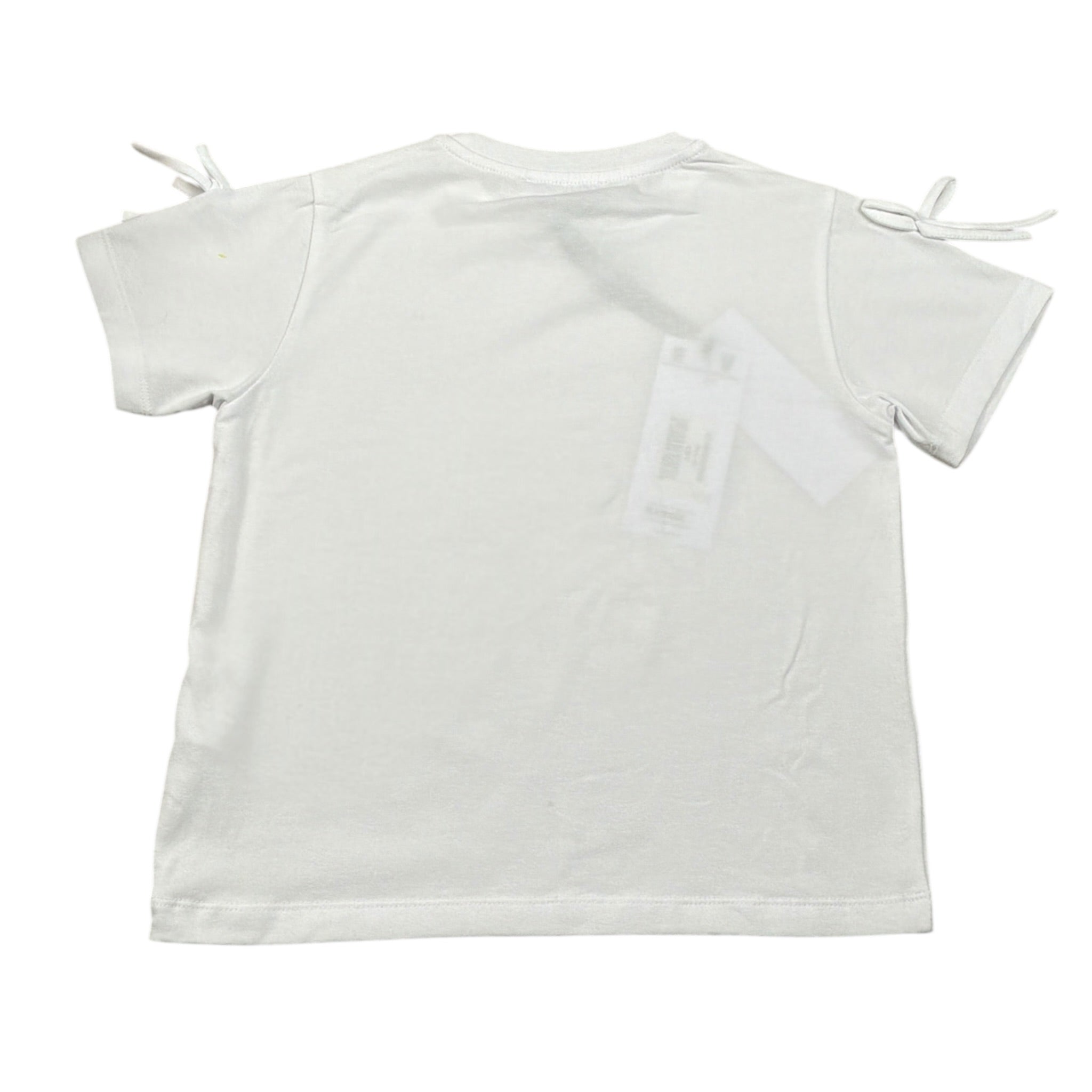 Gaelle T-Shirt tinta unita con Stampa Bianco per Bambina 2746N00500 BIANCO GAELLE 