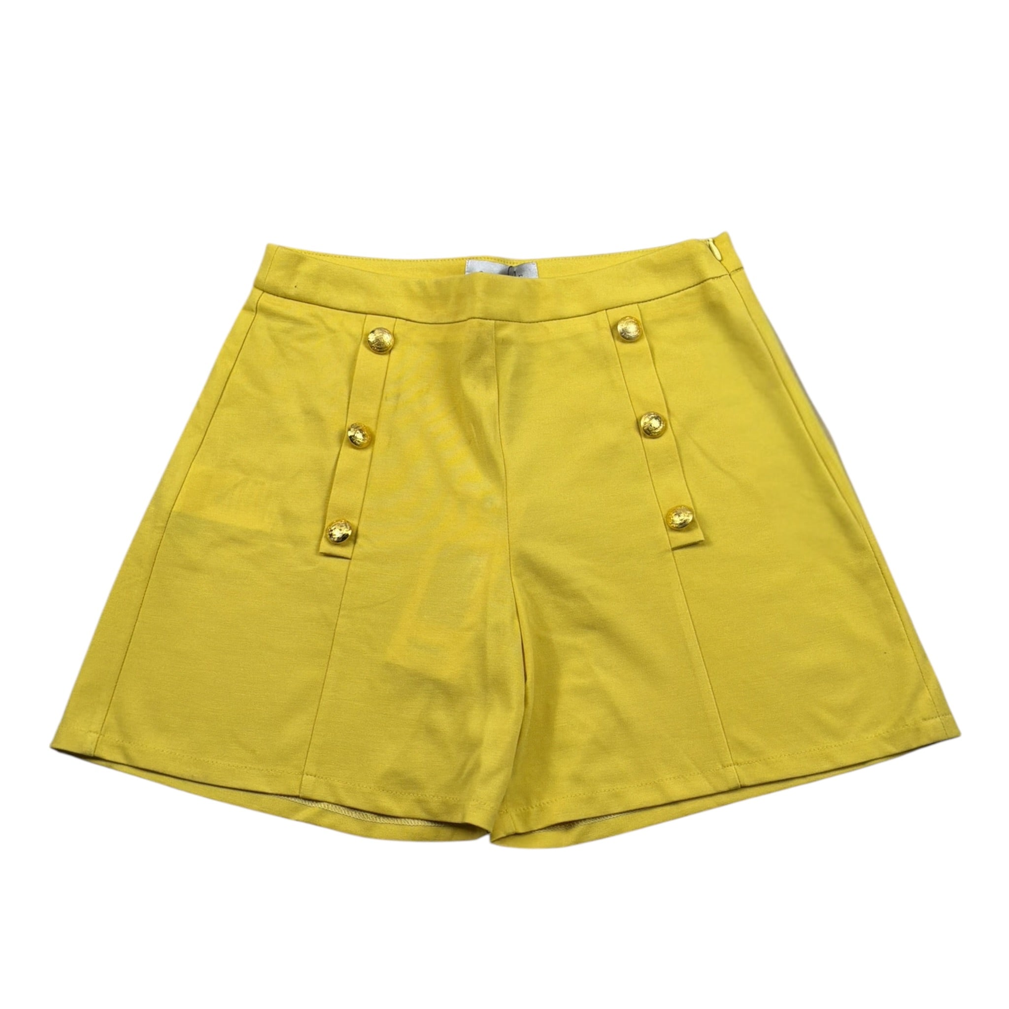Gaelle Short tinta unita con Bottoni Giallo per Bambino 2746S00018 GIALLO GAELLE 
