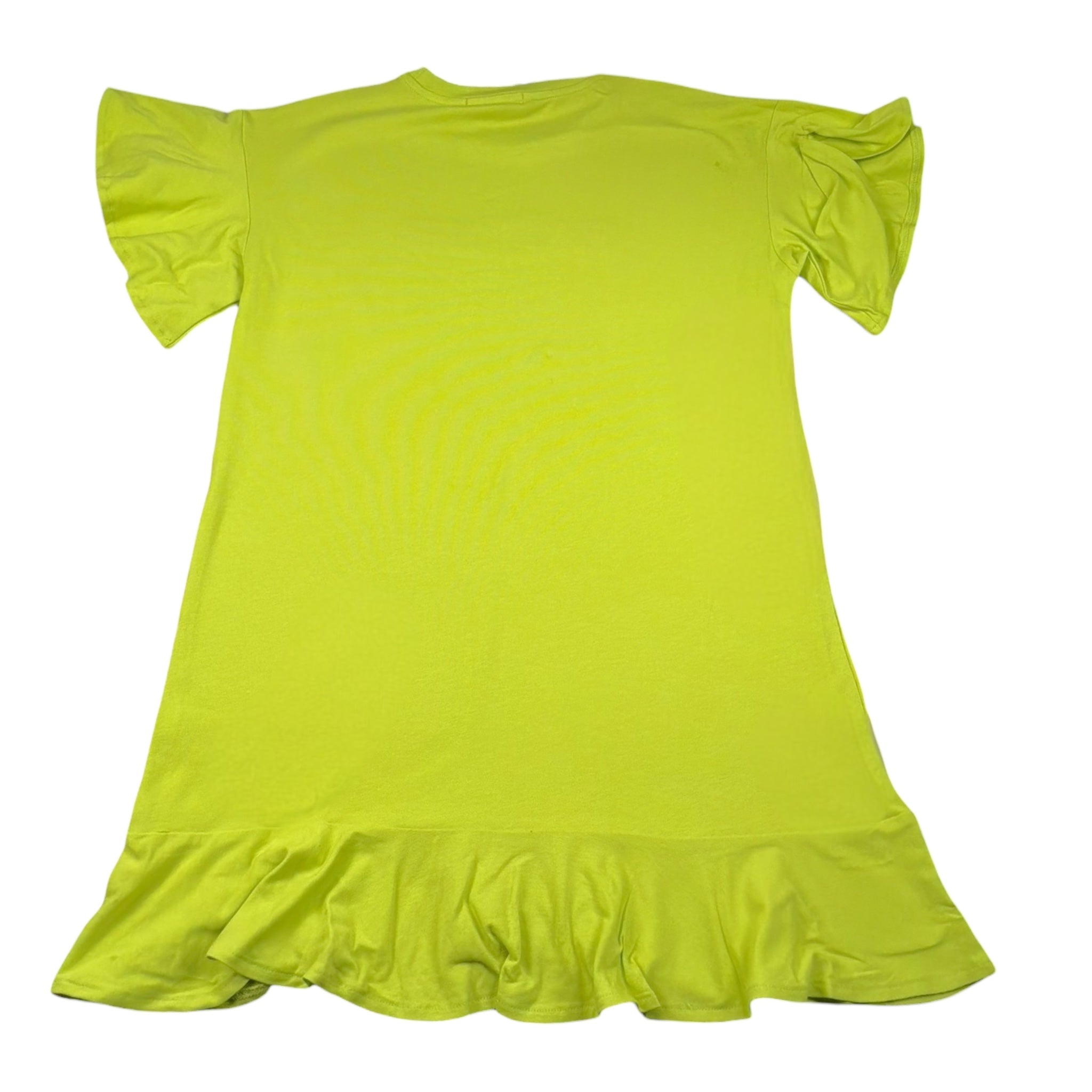 Gaelle Abito Mezza Manica Tinta Unita con Stampa per Bambina 2746V00339XX VERDE GAELLE 