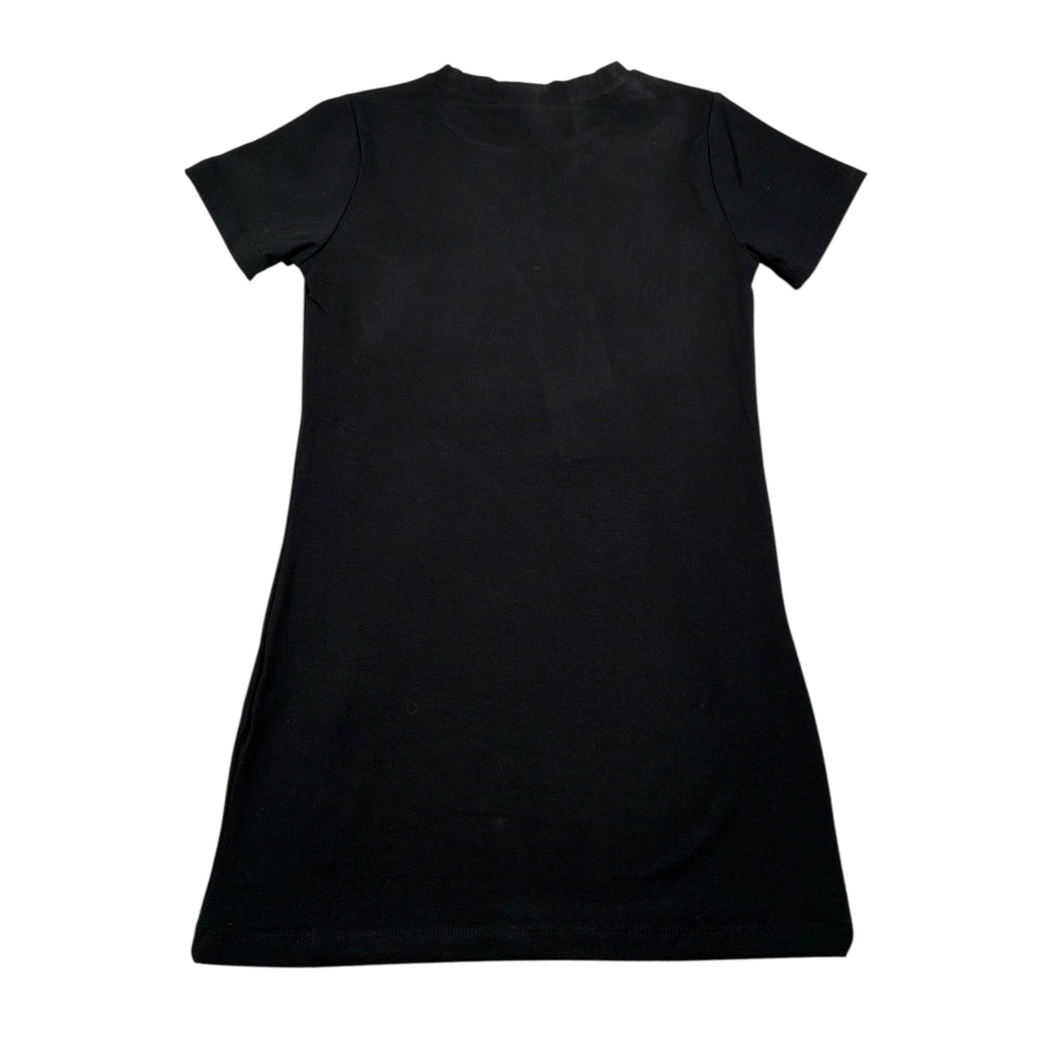 Gaelle Abito T-Shirt tinta unita con Brillantini Nero per Bambina 2746V00529 NERO GAELLE 