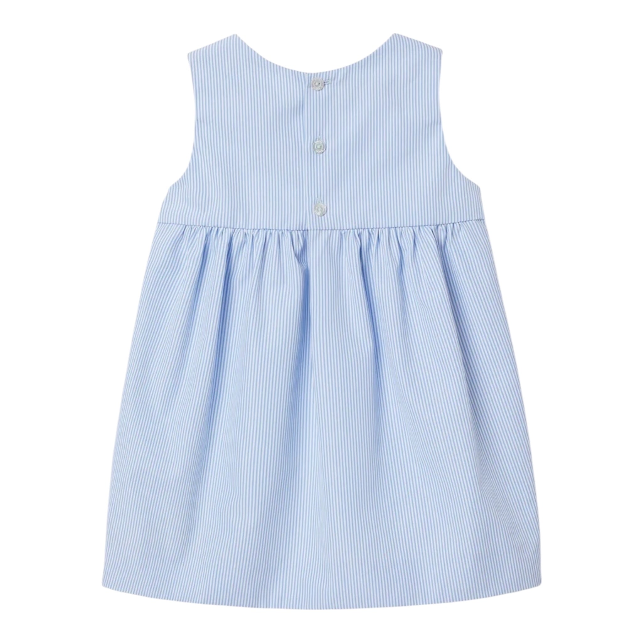 Gucci Abito Giromanica Fantasia A Righe per Neonata 813539 BIANCO/AZZURRO GUCCI 