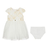 Guess Abito Mezza Manica Tinta Unita con Culotte per Neonata A3RK23KBL00 BIANCO GUESS 