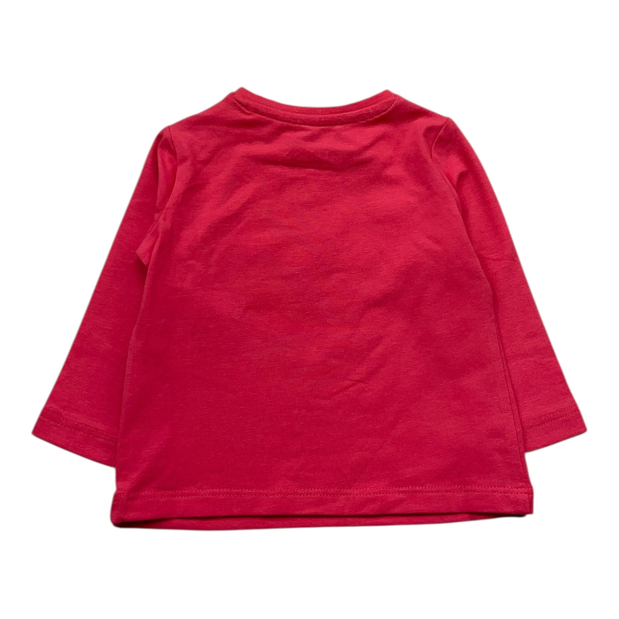 Guess Shirt Girocollo Tinta Unita con Logo per Neonata A5RI01K6YW4 FRAGOLA GUESS 