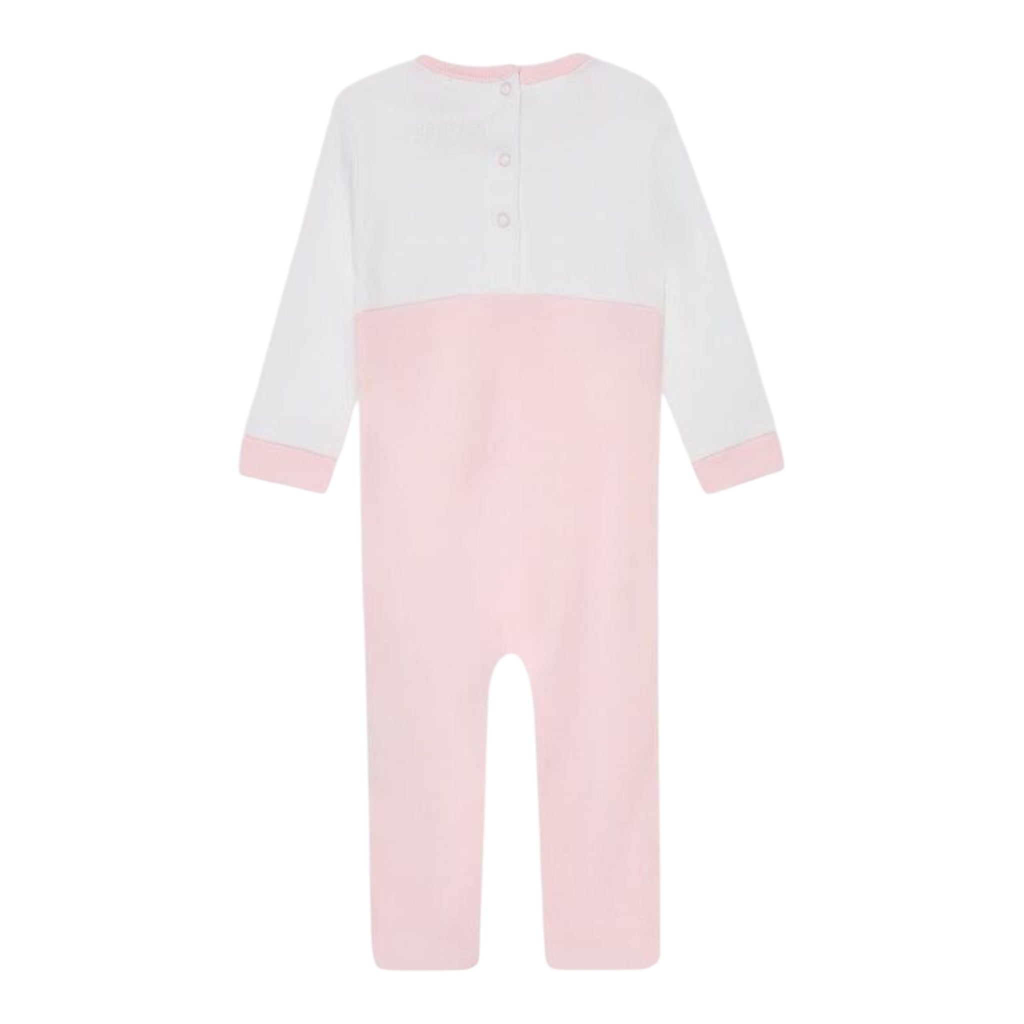 Guess Tutina Tinta Unita con Stampa per Neonata H2YW05KA6W3 ROSA GUESS 