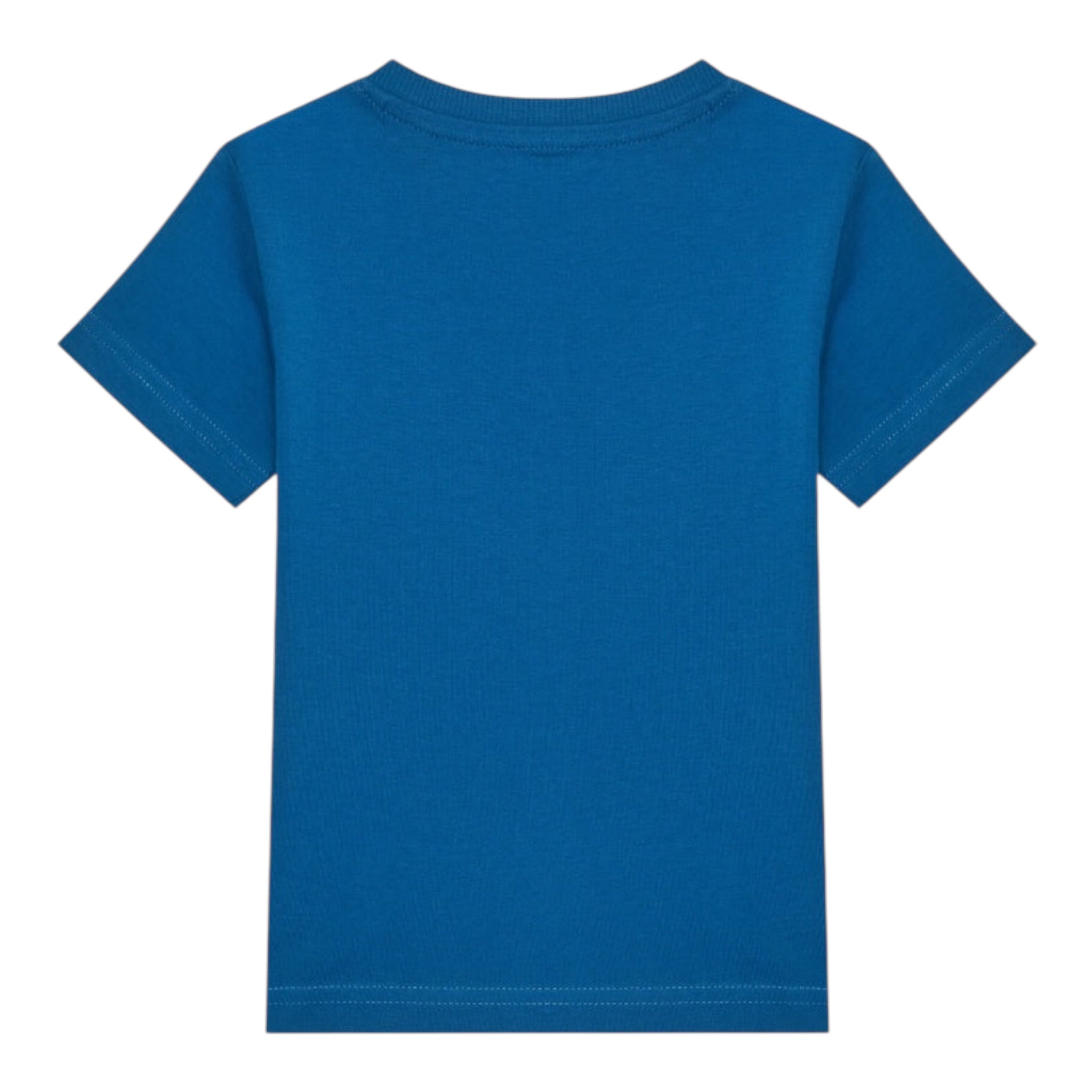 Guess T-Shirt Gircollo Tinta Unita con Stampa per Neonato I5GI01K8HM4 COBALTO GUESS 