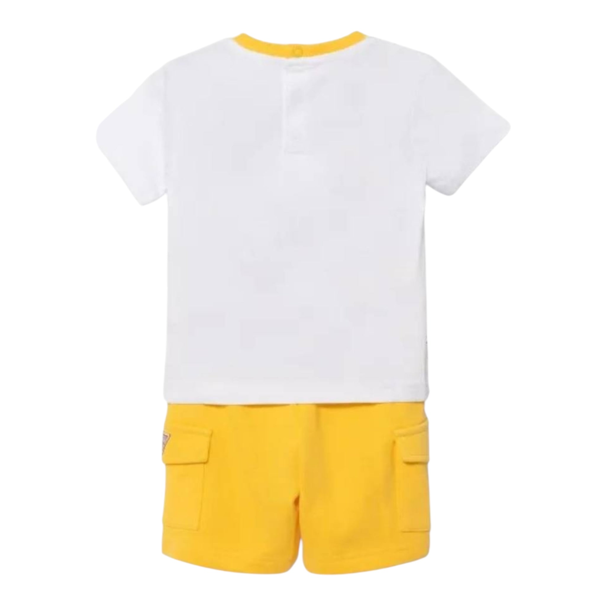 Guess Completo 2 Pezzi T-Shirt -Bermuda per Neonato I5RG06K8H BIANCO GUESS 