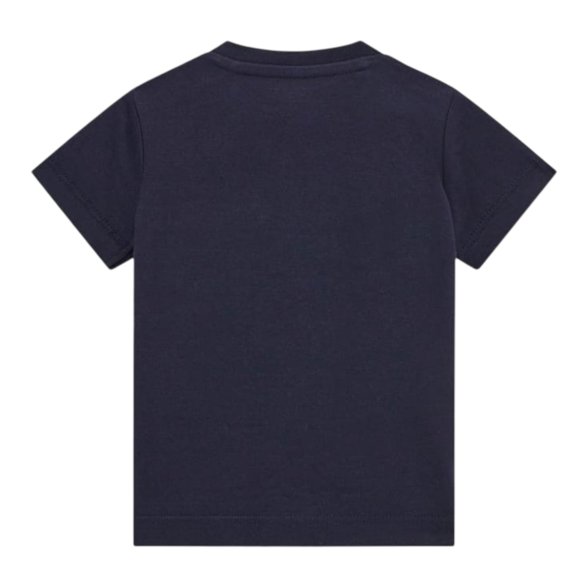 Guess T-Shirt Gircollo Tinta Unita con Stampa per Neonato I5RI03I3Z14 BLU GUESS 