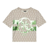 Guess T-Shirt Tinta Unita con Stampa per Bambina J5RI04K4YW4 BEIGE GUESS 