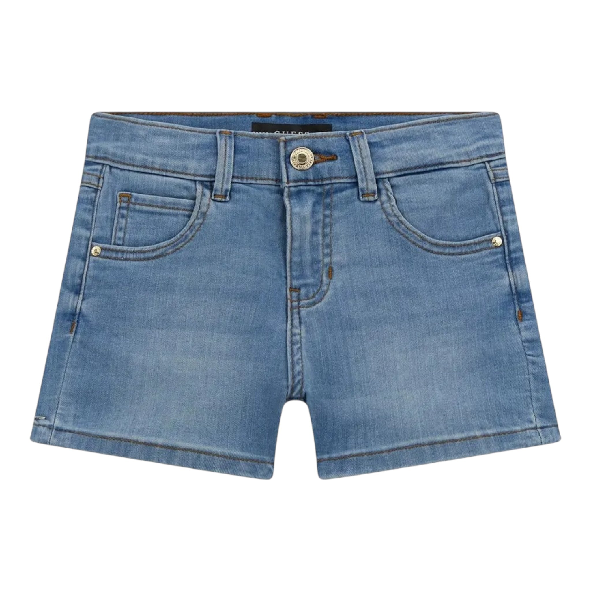 Guess Shorts Tinta Unita In Denim per Neonato K4RD09D4CA0 AZZURRO GUESS 