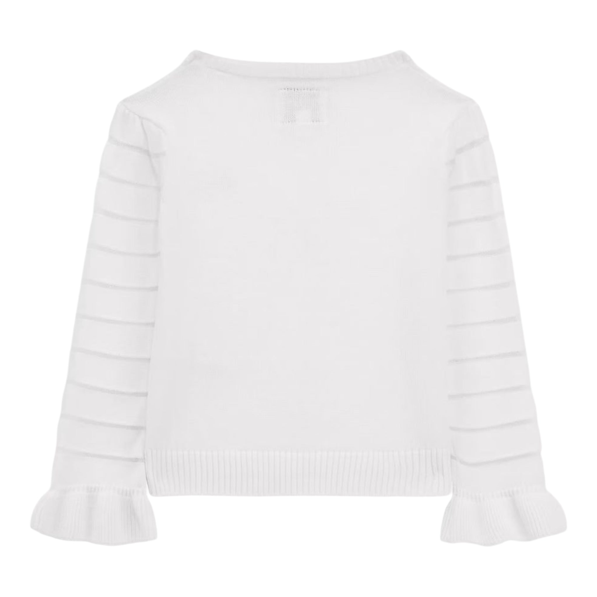 Guess Cardigan Tinta Unita con Trasparenze per Neonata K4RR03Z3CJ0N BIANCO GUESS 