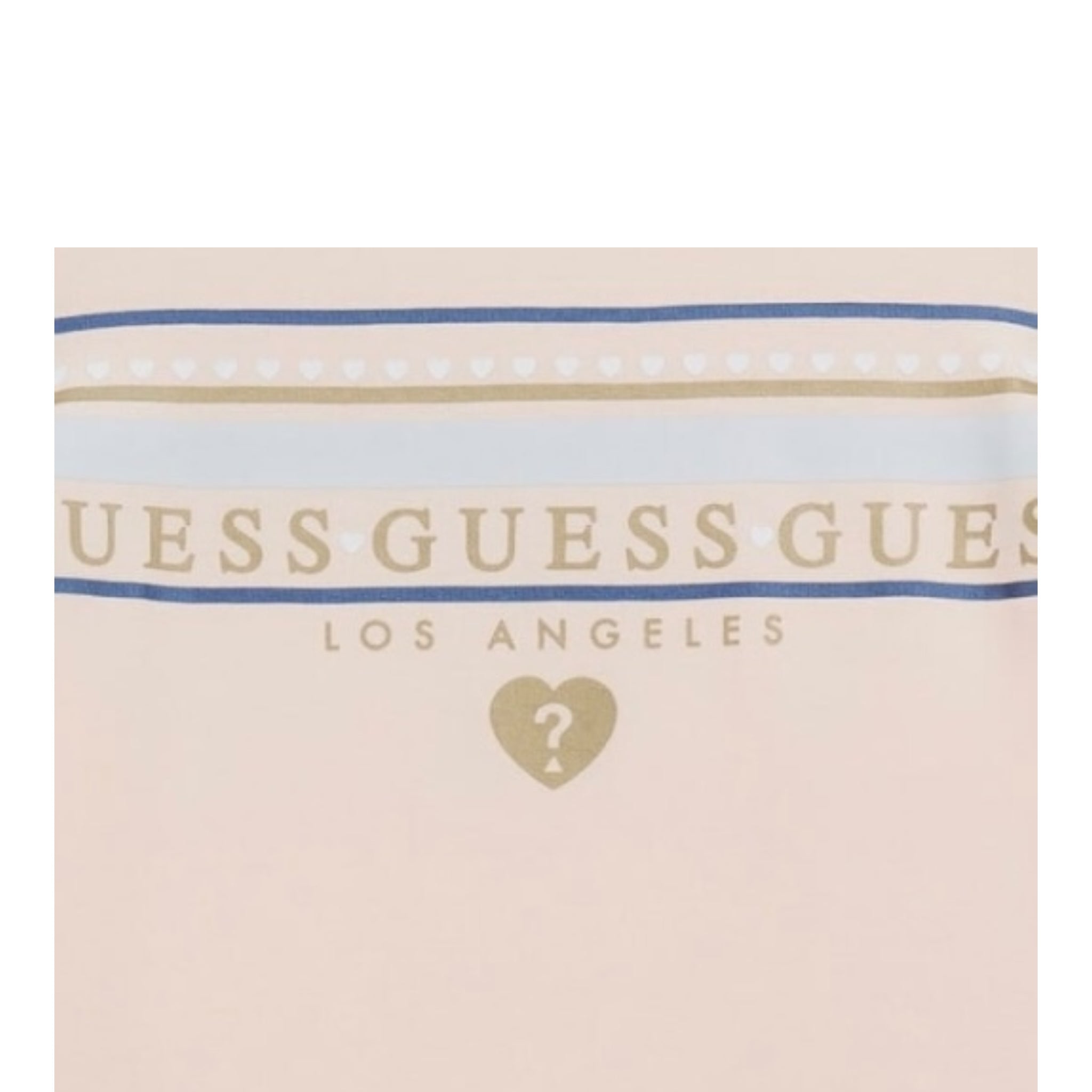 Guess T-Shirt Girocollo Tinta Unita con Stampa per Bambina K5GI00K6YW4 ROSA GUESS 