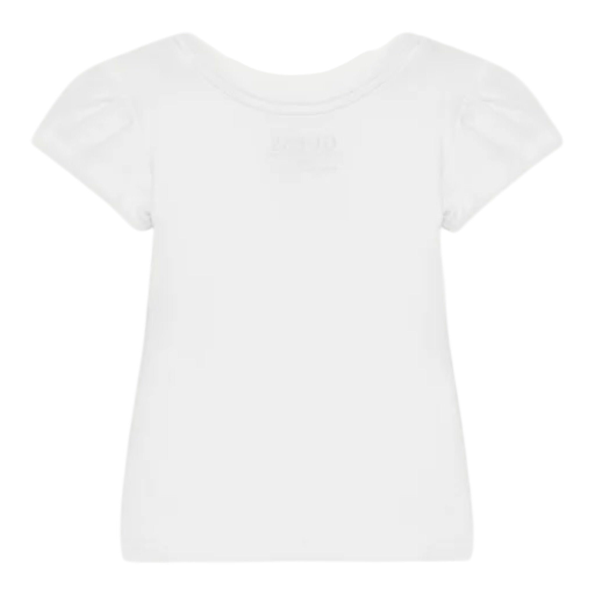 Guess T-Shirt Girocollo Tinta Unita con Stampa per Neonata K5GI01K6YW4XN BIANCO GUESS 