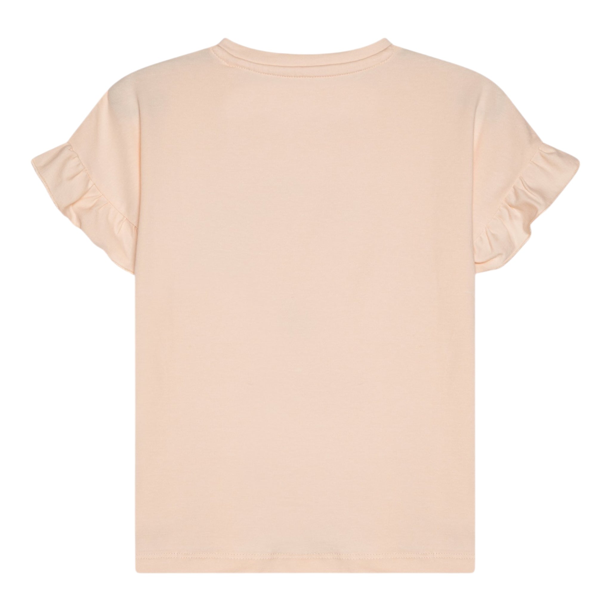 Guess T-Shirt Gircollo Tinta Unita con Stampa per Neonata K5GI02K6YW4 ROSA GUESS 