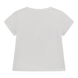 Guess T-Shirt Girocollo Tinta Unita con Stampa per Neonata K5GI08K6YW4 BIANCO GUESS 