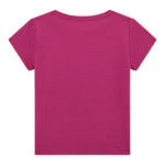 Guess T-Shirt Girocollo Tinta Unita con Stampa per Neonata K5GI08K6YW4XN MAGENTA GUESS 