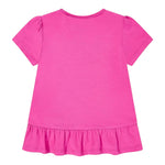Guess T-Shirt Girocollo Tinta Unita con Logo per Neonata K5GI10K6YW4N FUXIA GUESS 