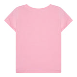 Guess T-Shirt Girocollo Tinta Unita con Stampa per Bambina K5GI14K6YW4 ROSA GUESS 