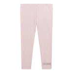 Guess Leggins Tinta Unita Stampa Fantasia per Neonata K5RB01J1314 ROSA GUESS 