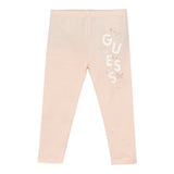 Guess Leggins Tinta Unita con Logo per Neonata K5RB02J1314 ROSA GUESS 
