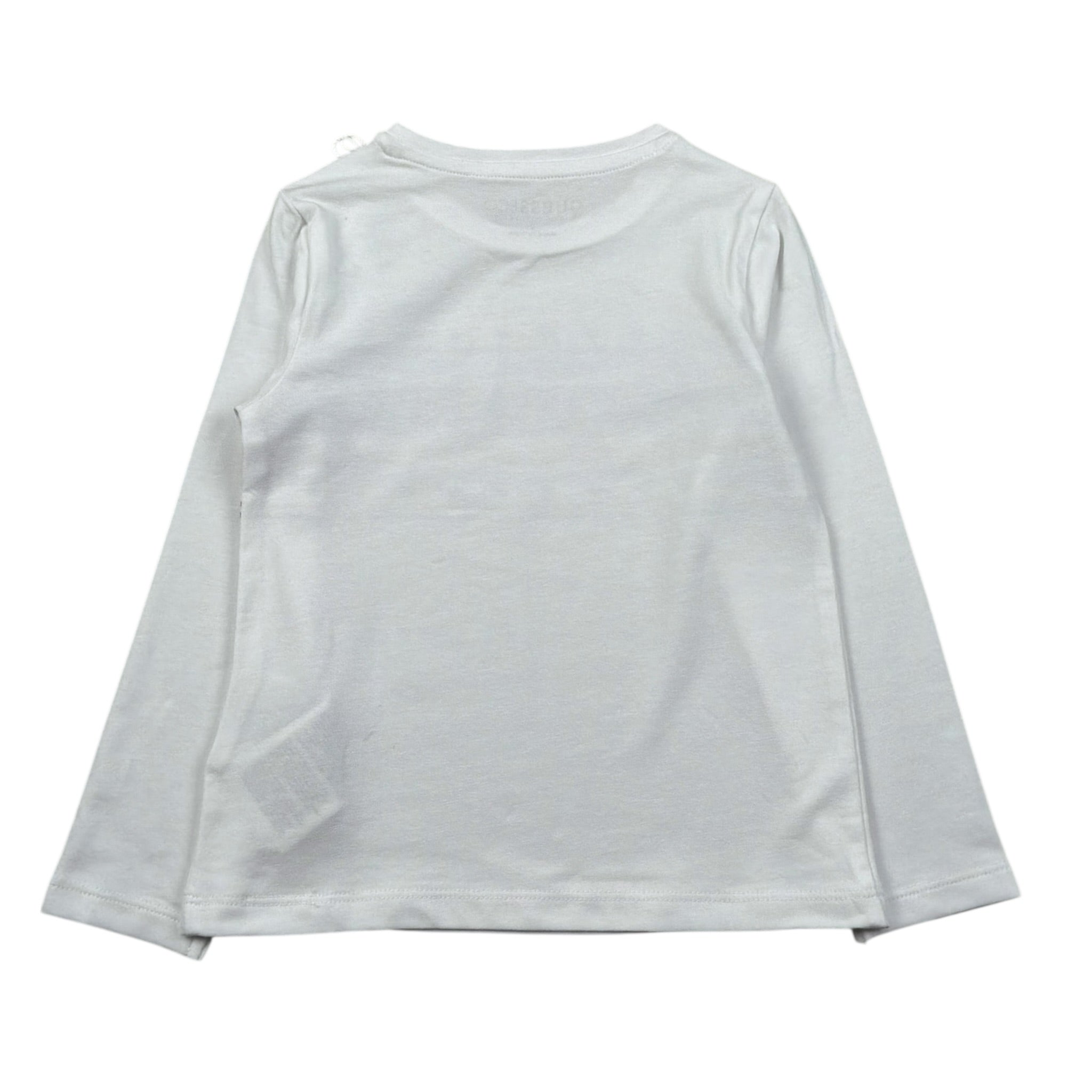 Guess Shirt Girocollo Tinta Unita con Logo per Neonata K5RI04K6YW4 BIANCO GUESS 