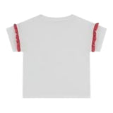 Guess T-Shirt Girocollo Tinta Unita con Stampa per Neonata K5RI12K6YW4N BIANCO GUESS 