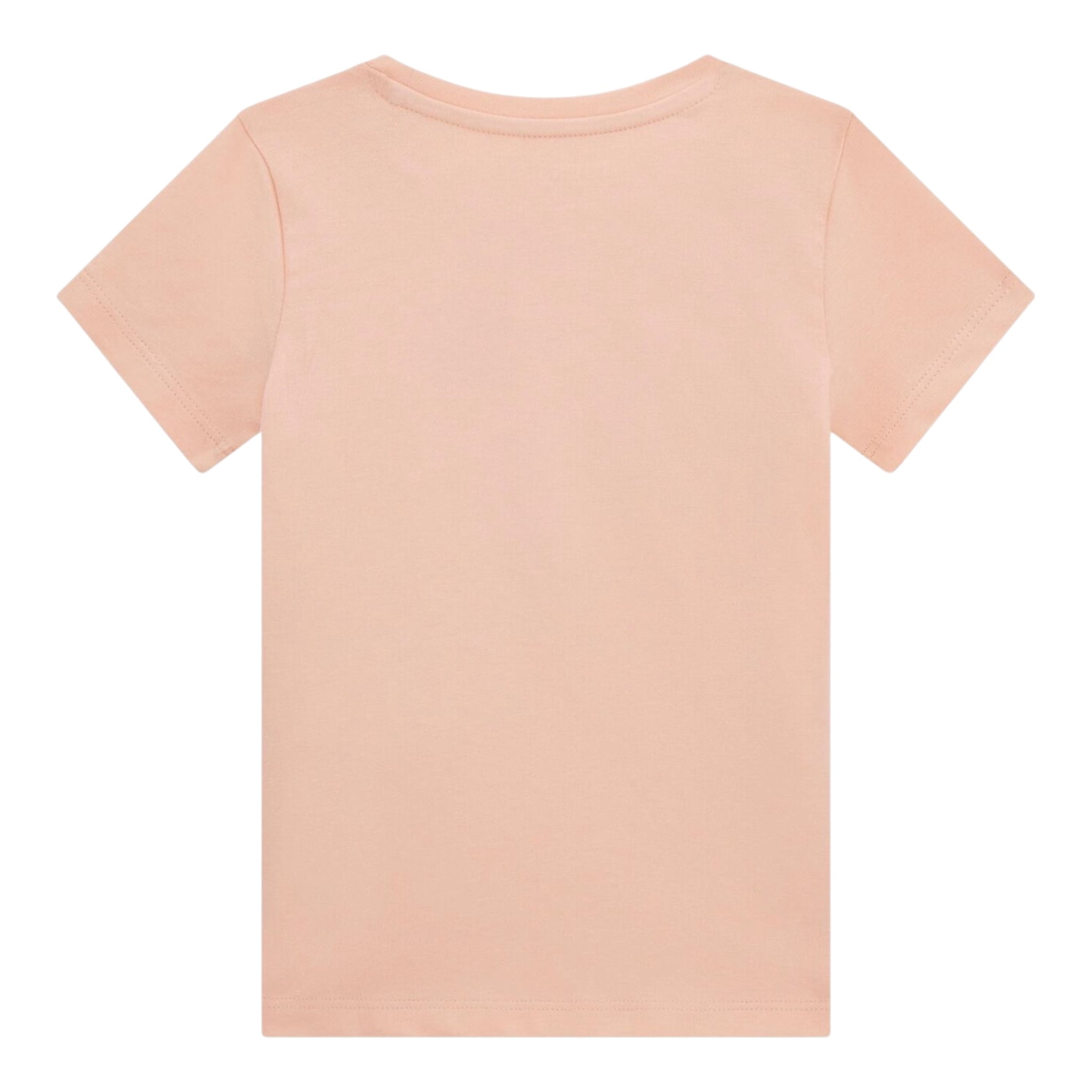 Guess T-Shirt Tinta Unita Girocollo con Stampa per Neonata K5RI16K6YW4NX ROSA GUESS 