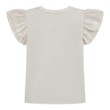 Guess T-Shirt Tinta Unita con Tulle per Bambina K5RI22K6YW4XJ BIANCO GUESS 