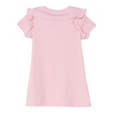 Guess Abito Giromanica Tinta Unita con Stampa per Bambina K5RK00KA6W4 ROSA GUESS 