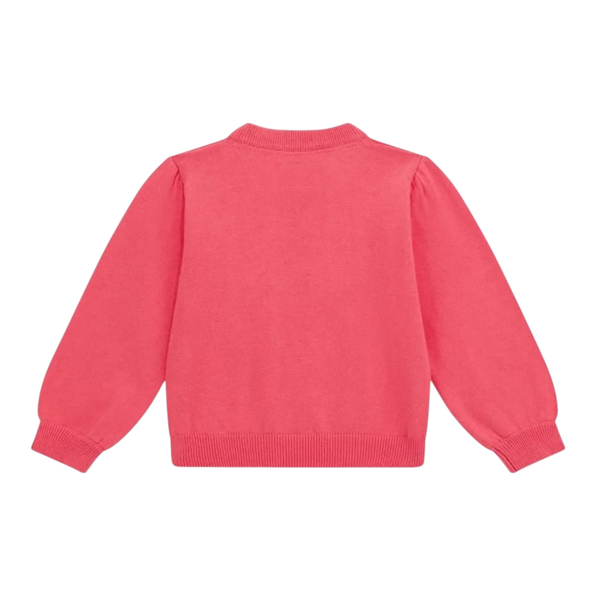 Guess Maglia Girocollo Tinta Unita con Logo per Neonata K5RR00Z3CG0 FRAGOLA GUESS 