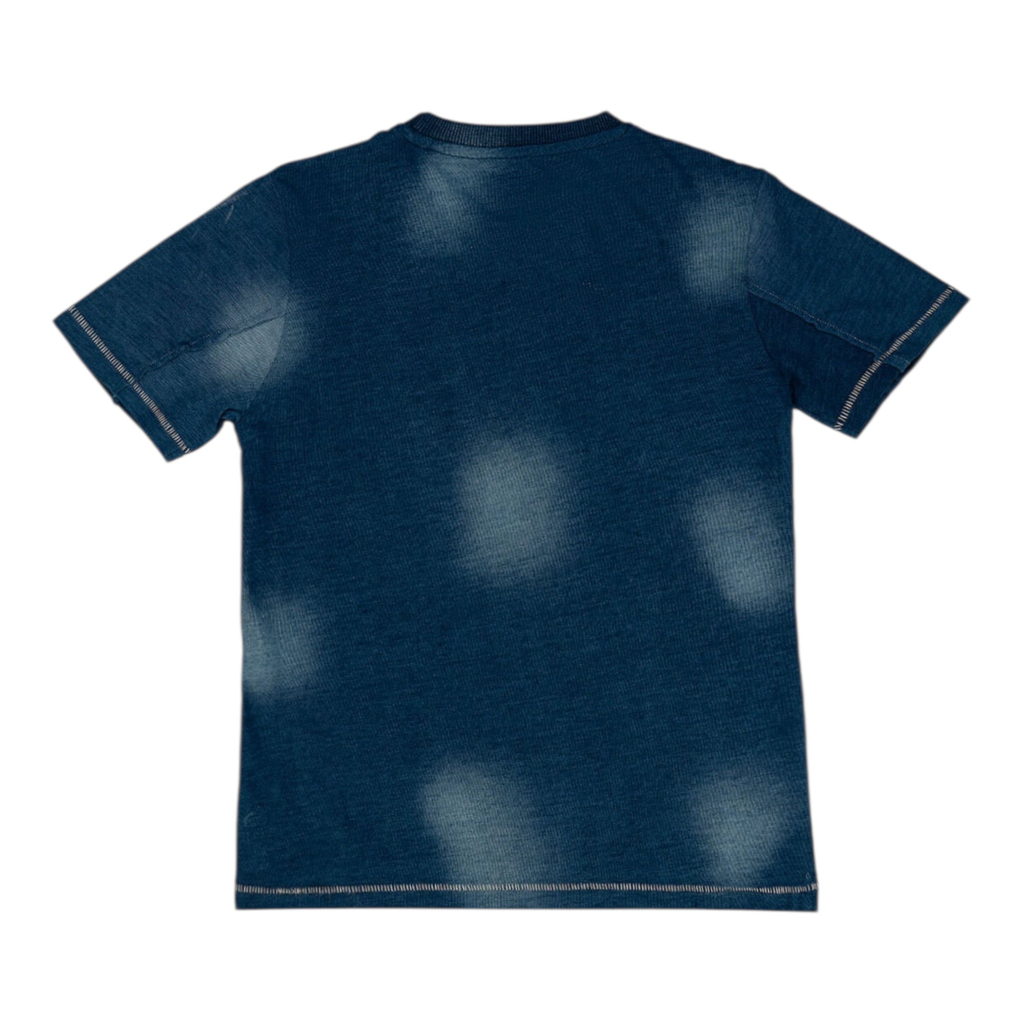 Guess Shirt Girocollo Tinta Unita con Logo per Bambino L5GI06K8GA0 BLU GUESS 