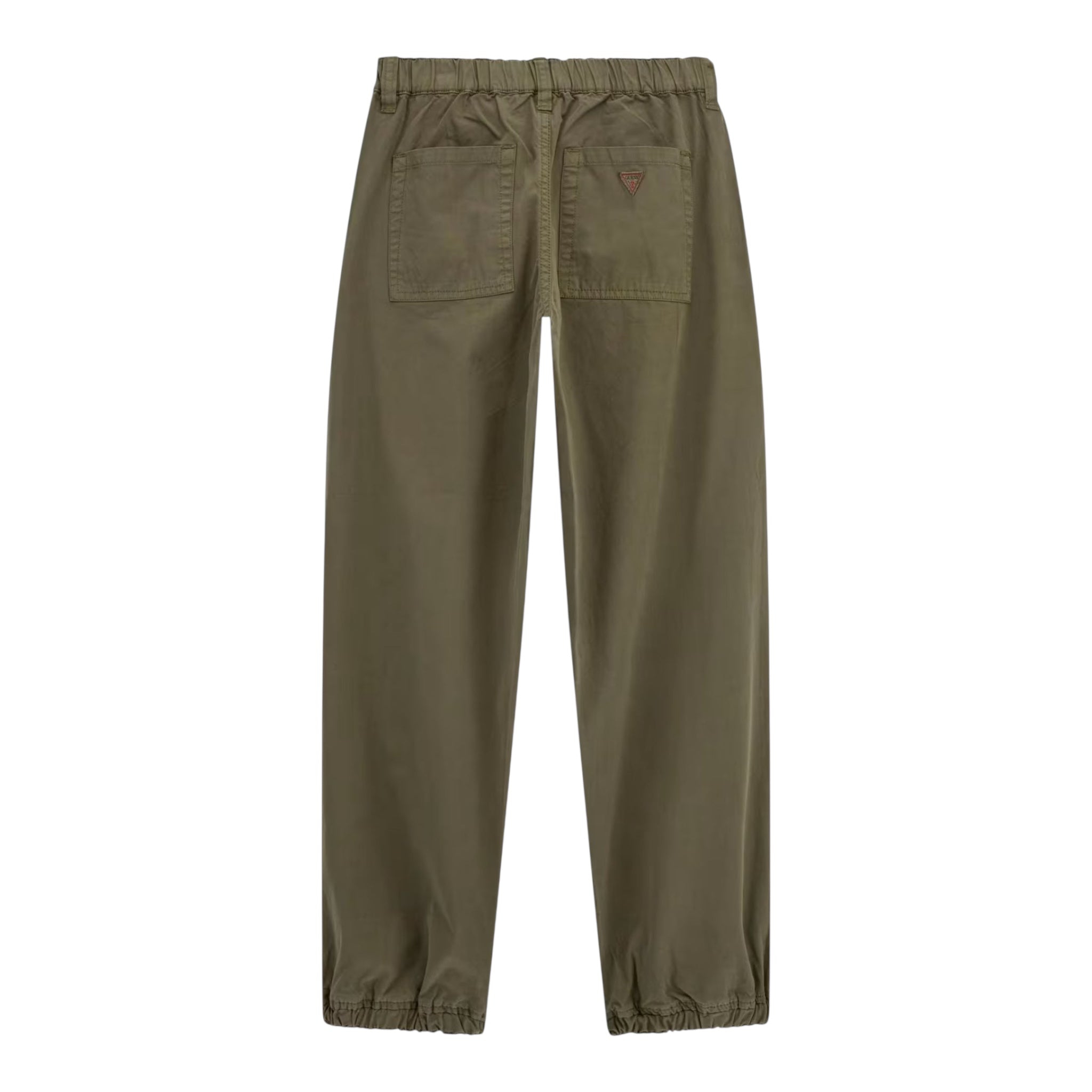 Guess Pantalone Tinta Unita con Elastico In Vita per Bambino L5RB09WF7B1 VERDE GUESS 