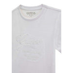 Guess T-Shirt Tinta Unita con Logo per Bambino L5RI19KCM20 BIANCO GUESS 