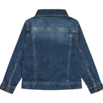 Guess Giubbino In Denim Tinta Unita con Stelle per Neonata N0BL08D4H60 BLU GUESS 