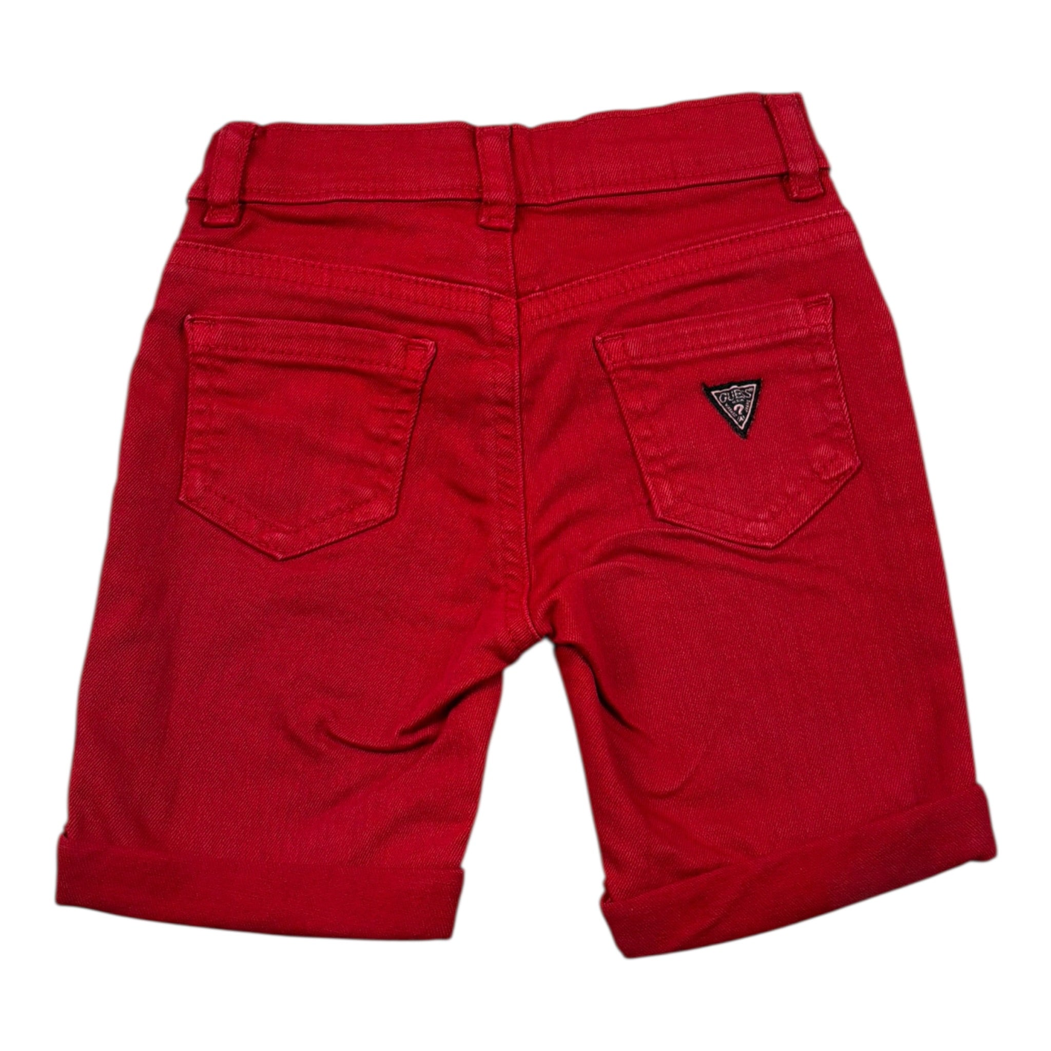 Guess Bermuda Tinta Unita con Girovita Regolabile per Neonato N1RD03WE620X ROSSO GUESS 
