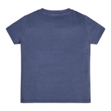 Guess T-Shirt Gircollo Tinta Unita con Stampa per Neonato N3GI16K8HM0 BLU GUESS 
