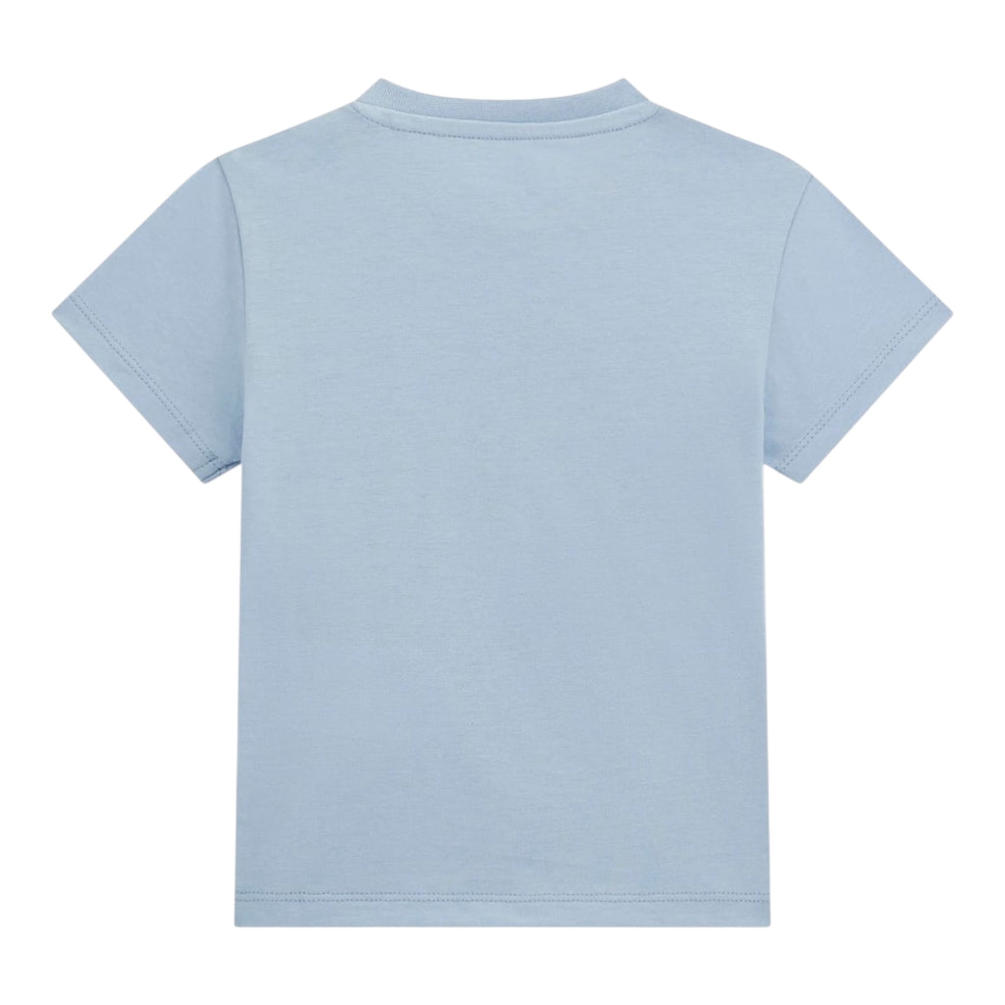 Guess T-Shirt Tinta Unita con Stampa per Neonato N5GI00K8HM4N AZZURRO GUESS 