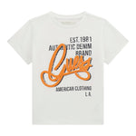 Guess T-Shirt Tinta Unita con Stampa per Neonato N5GI00K8HM4N BIANCO GUESS 