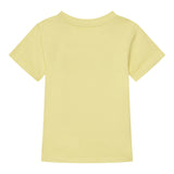 Guess T-Shirt Girocollo Tinta Unita con Stampa per Neonato N5GI04K8HM4 GIALLO GUESS 