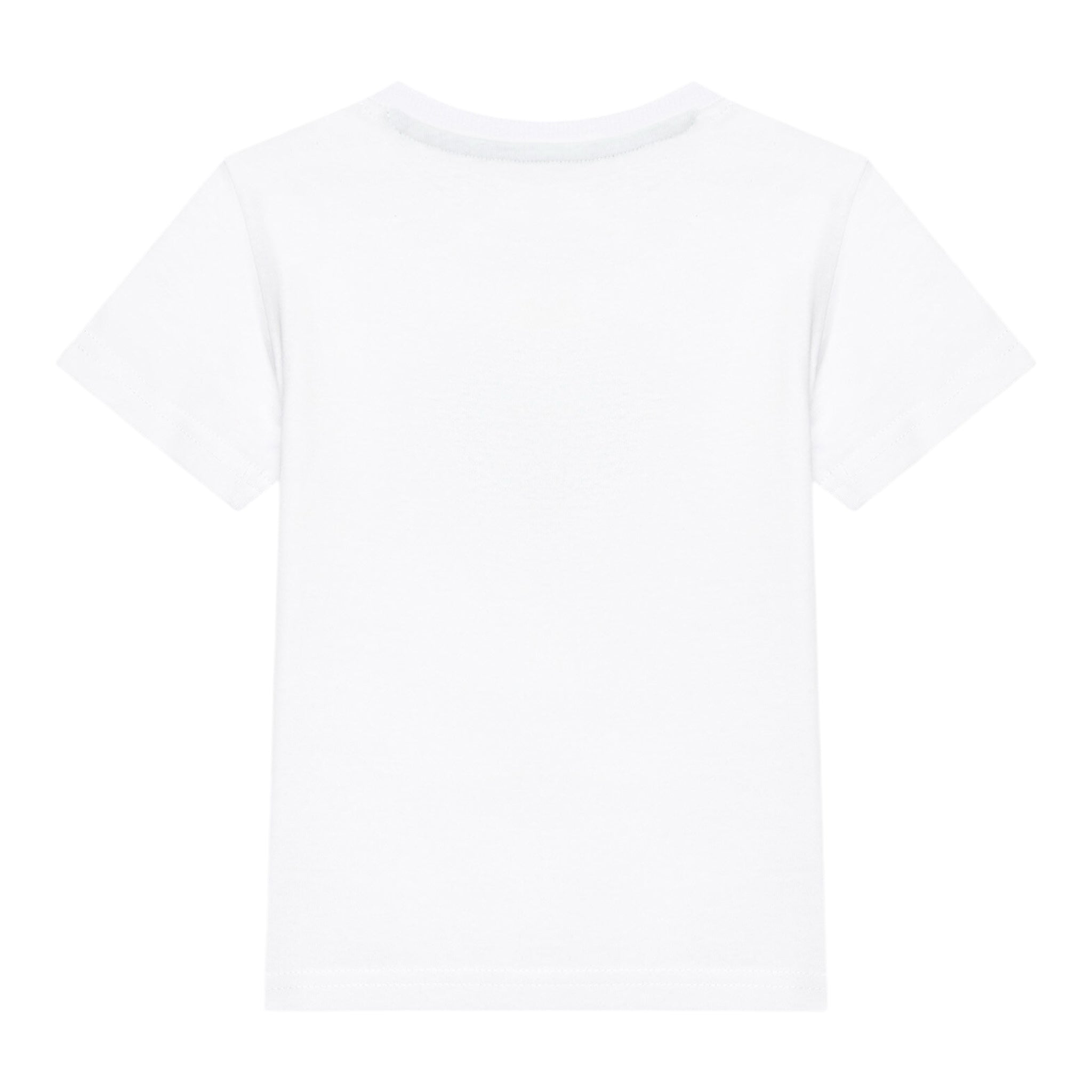 Guess T-Shirt Gircollo Tinta Unita con Stampa per Neonato N5GI16K8HM4X BIANCO GUESS 