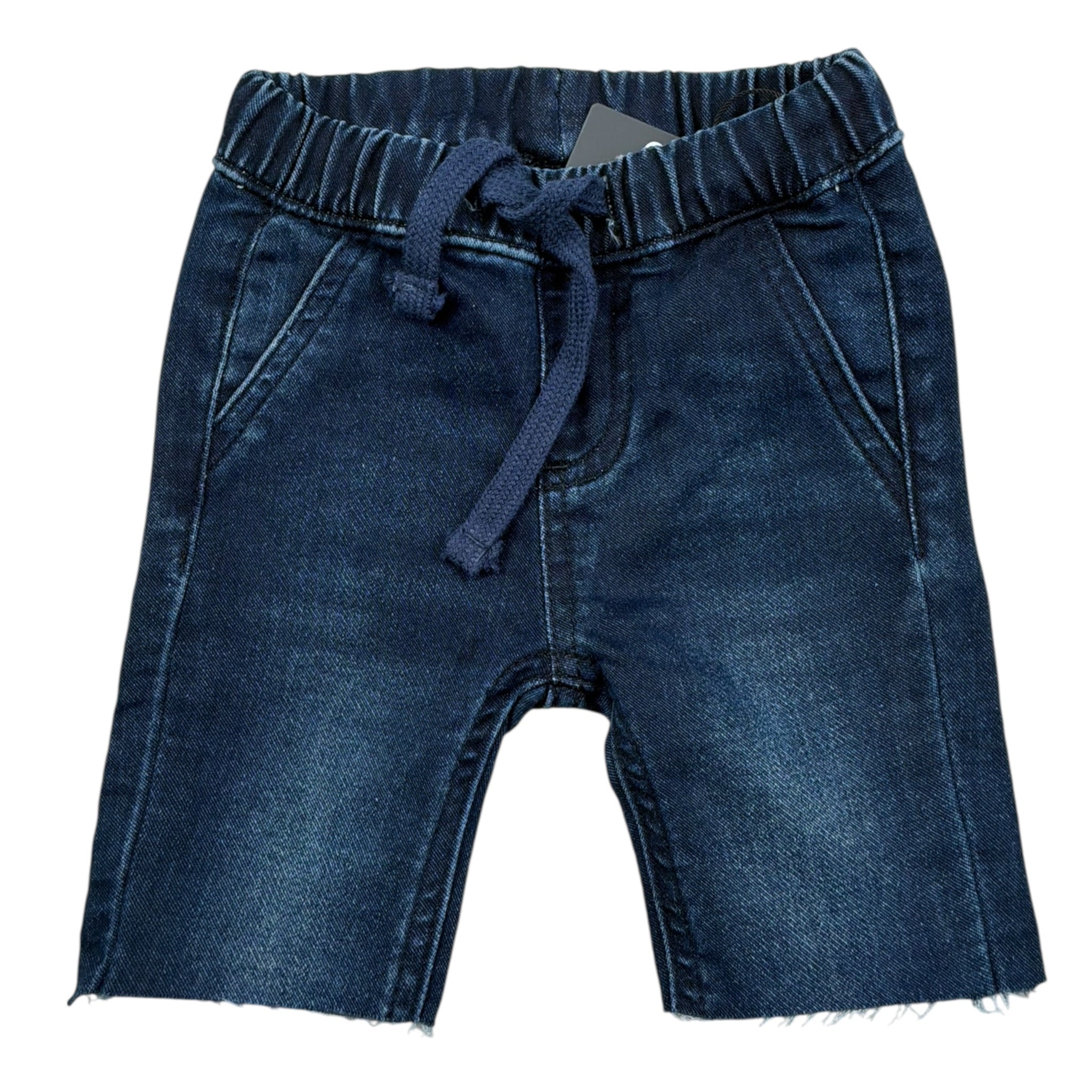 Guess Bermuda Tinta Unita con Elastico In Vita per Neonato N5RA05D5FQ0XX BLU GUESS 