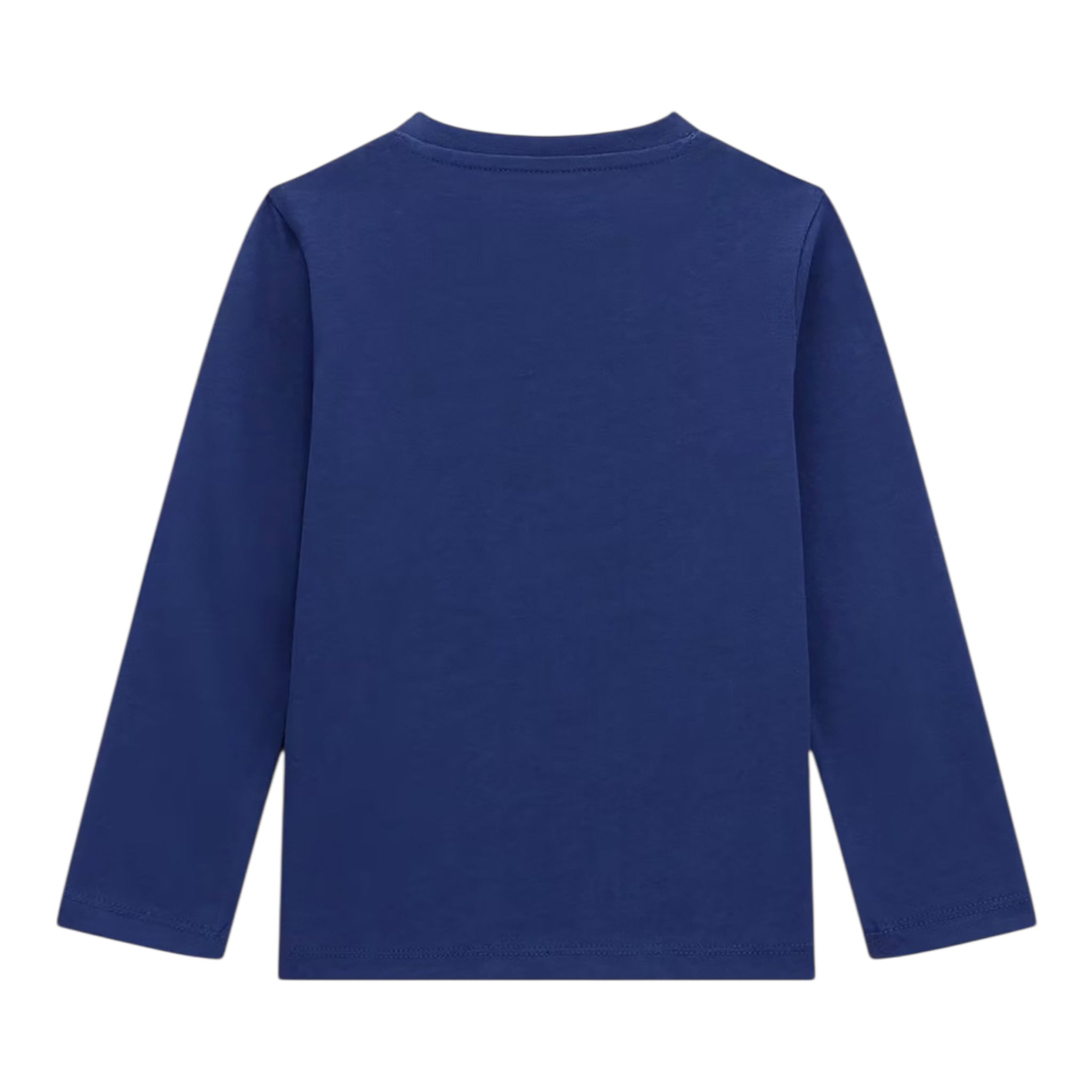 Guess Shirt Girocollo Tinta Unita con Stampa per Neonato N5RI01K8HM4 BLU GUESS 