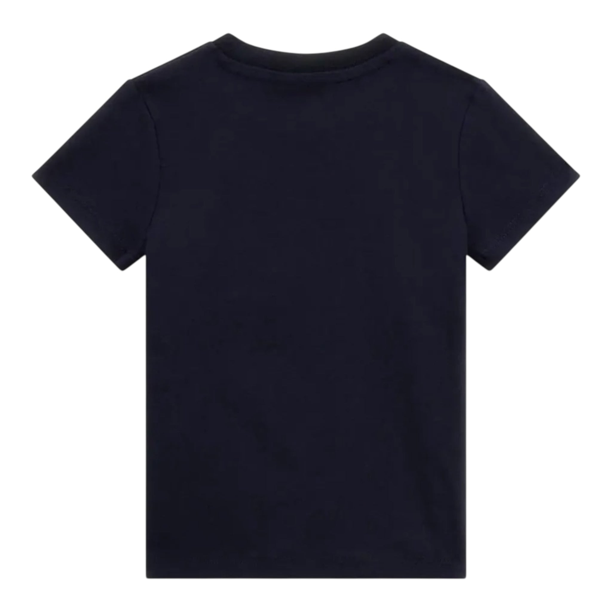 Guess T-Shirt Girocollo Tinta Unita con Stampa per Bambino N5RI16K8HM4 BLU GUESS 