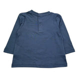 Guess Shirt Girocollo Tinta Unita con Logo per Neonato N5RI17K8HM4X PETROLIO GUESS 