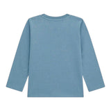 Guess Shirt Girocollo Tinta Unita con Stampa per Neonato N5RI26K8HM4N PETROLIO GUESS 