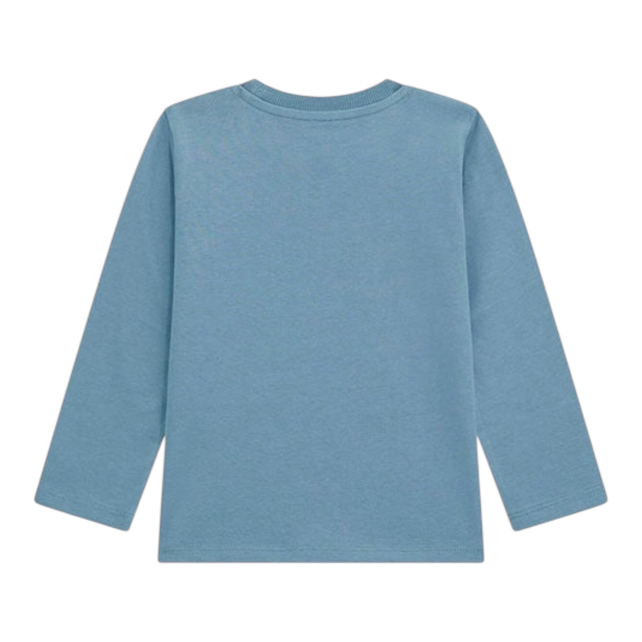 Guess Shirt Girocollo Tinta Unita con Stampa per Bambino N5RI26K8HM4 PETROLIO GUESS 