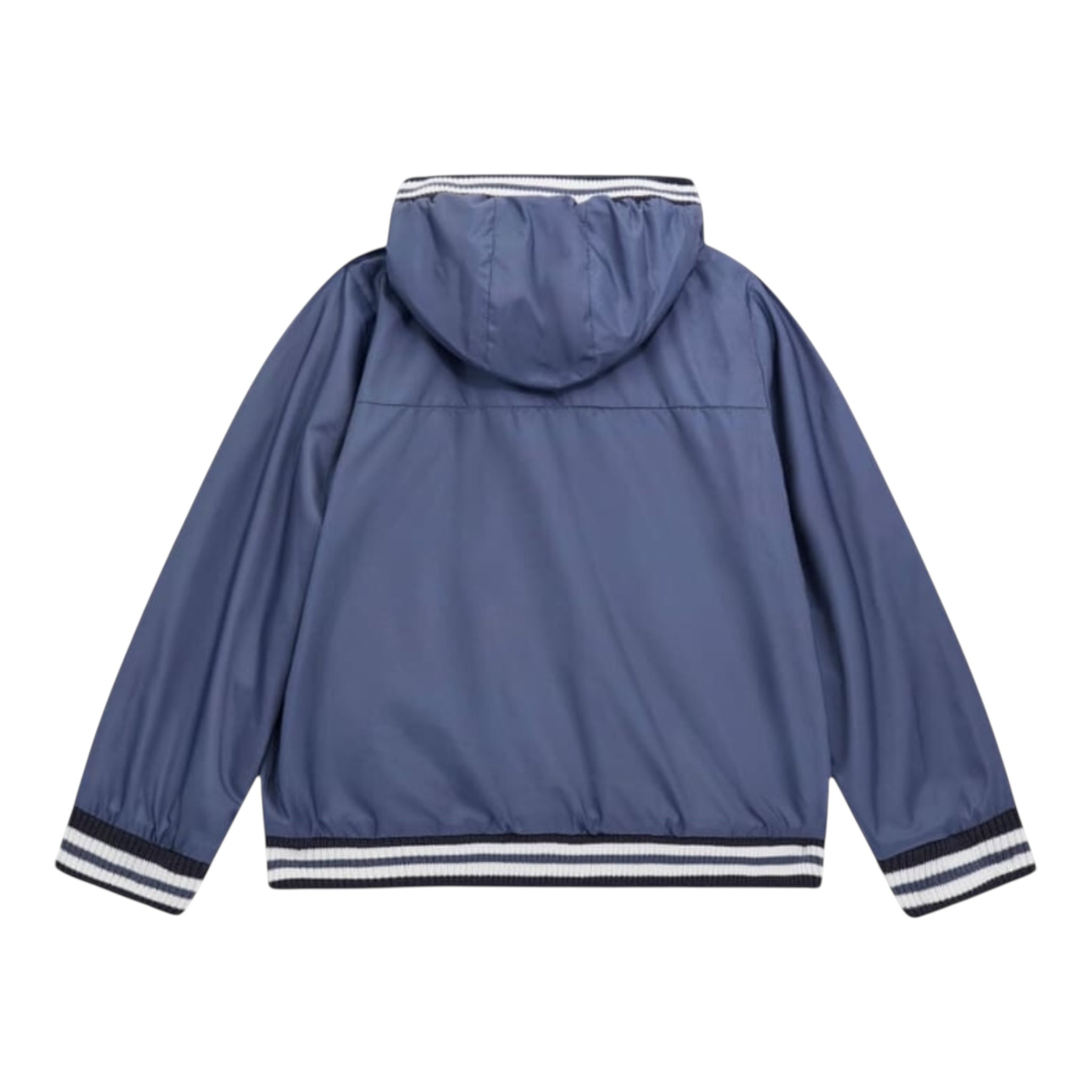 Guess Giubbino Tinta Unita con Zip E Cappuccio per Neonato N5RL11WCFM0 BLU GUESS 