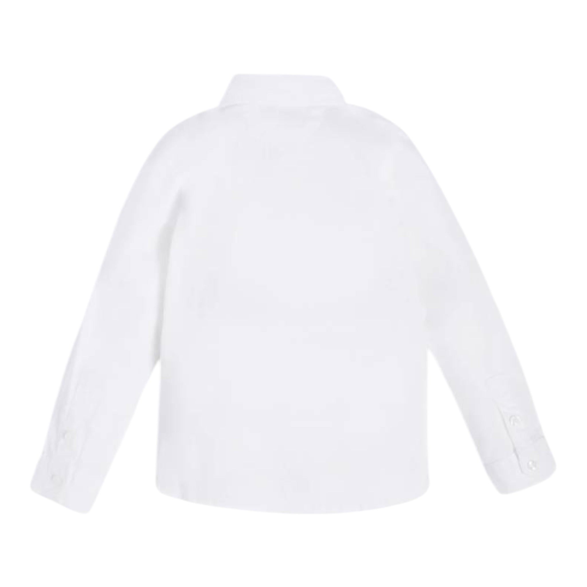 Guess Camicia Tinta Unita con Logo per Neonato N81H09WE5W0 BIANCO GUESS 