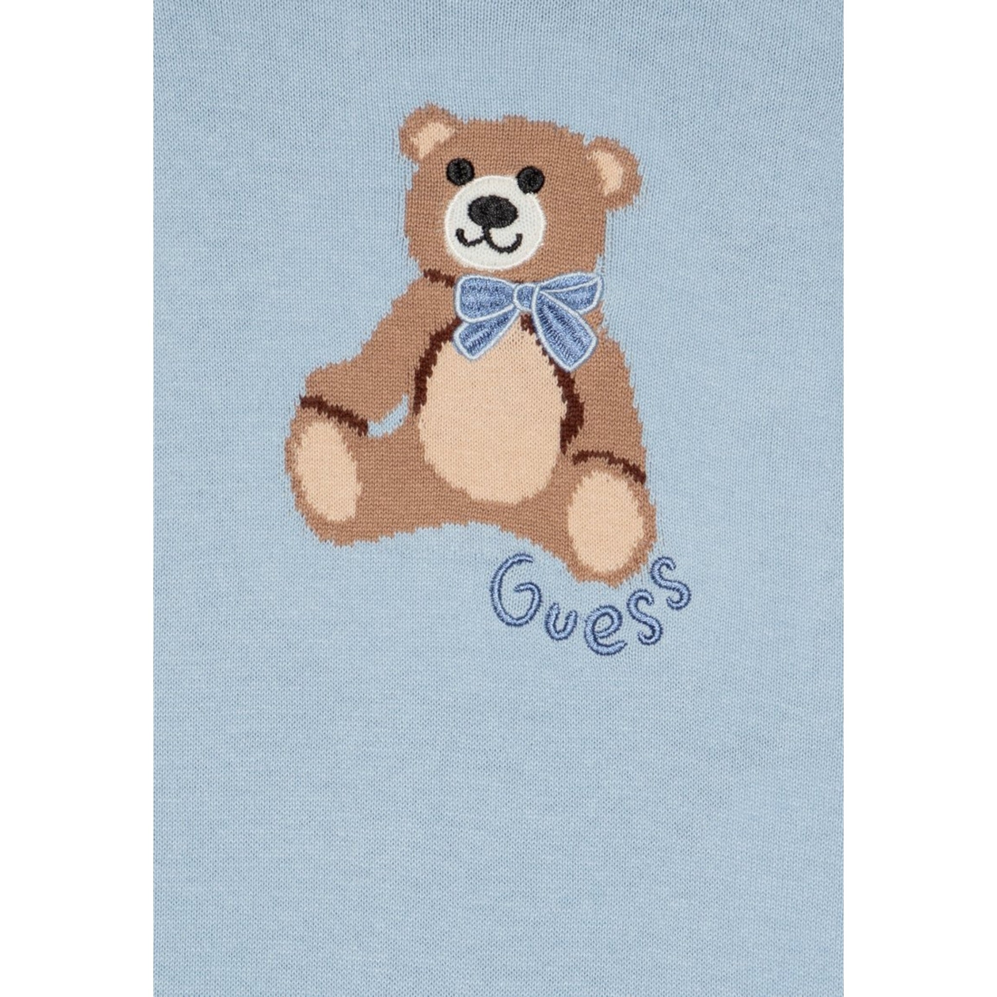 Guess Tutina Tinta Unita con Stampa per Neonata S5RG15Z3KZ1 AZZURRO GUESS 