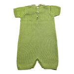 Gughelino Pagliaccetto In Filo Tinta Unita con Colletto In Contrasto per Neonata 3041 VERDE GUGHELINO 