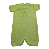 Gughelino Pagliaccetto In Filo Tinta Unita con Colletto In Contrasto per Neonata 3041 VERDE GUGHELINO 